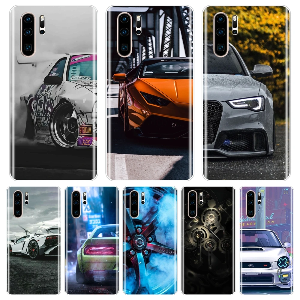 Чехол для телефона из ТПУ с автомобильным спортивным шрамом Huawei P30 Lite Pro P Smart Z