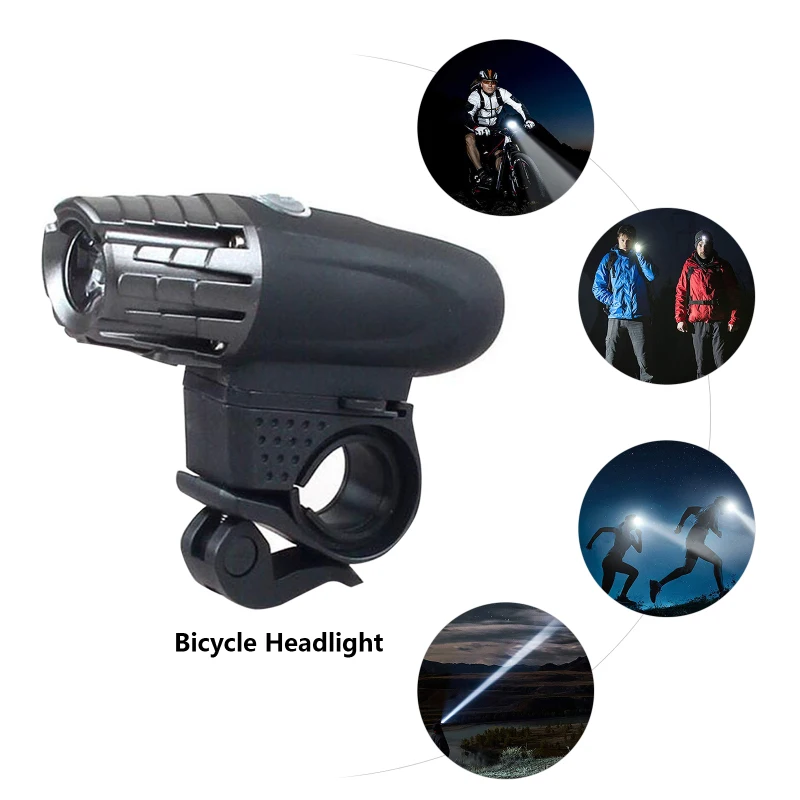 Открытый Перезаряжаемые 3 часов Мощный 200 люмен яркий Велосипедный спорт спереди