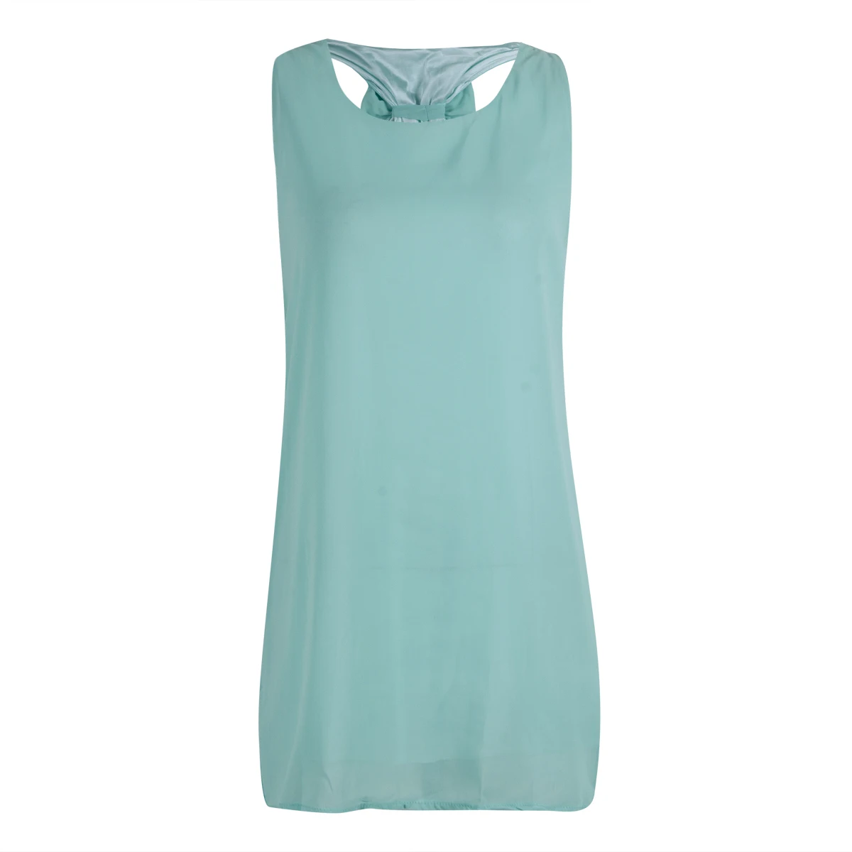 

Women Summer Sleeveless Dress Casual Solid Green Long Loose Strappy Dress