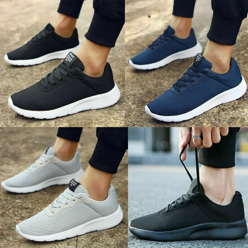 

Mens Sports Shoes Lightweight Mesh Pumps Running Trainers Casual Gym Sneakers UK