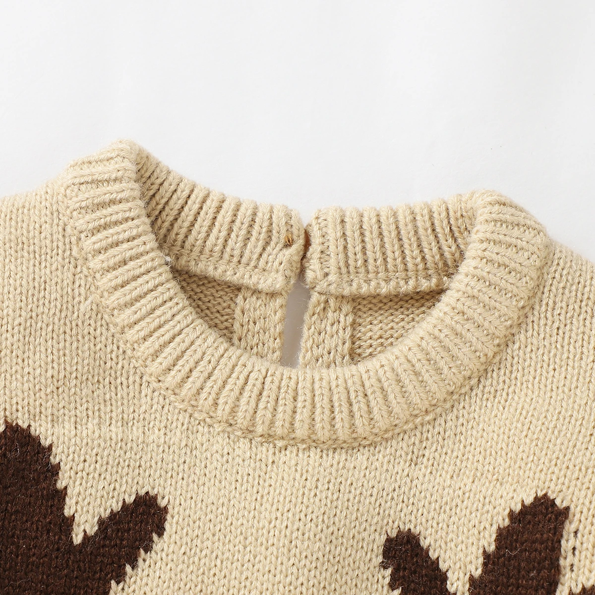 Baby Christmas Reindeer Rompers Long Sleeve Infant Kids Boys Girls Sweaters Jumpsuits Autumn Winter Warm Knitted Children Outfit