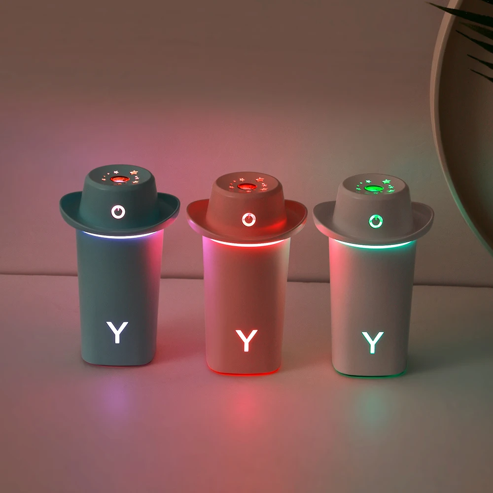 Увлажнитель-очиститель воздуха Vieruodis, 5 в постоянного тока, USB, портативный, в форме головного убора автомобиля, для домашнего использования в машине