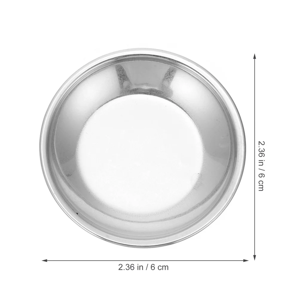 

10pcs Stainless Steel Painting Color Practical Simple Mixing Color Painting Dish