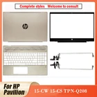 Новинка, задняя крышка для ноутбука HP Pavilion 15-CW 15-CS, петли для ЖК-экрана, передняя панель, подставка для рук, Золотая задняя крышка