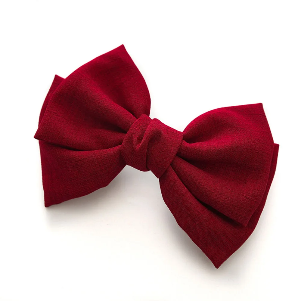 

Cute Hair Bow Headband Girls 2020 Hot Sale Elastic Hair Bands Kids Solid Turban Head Wrap Hair Accessories