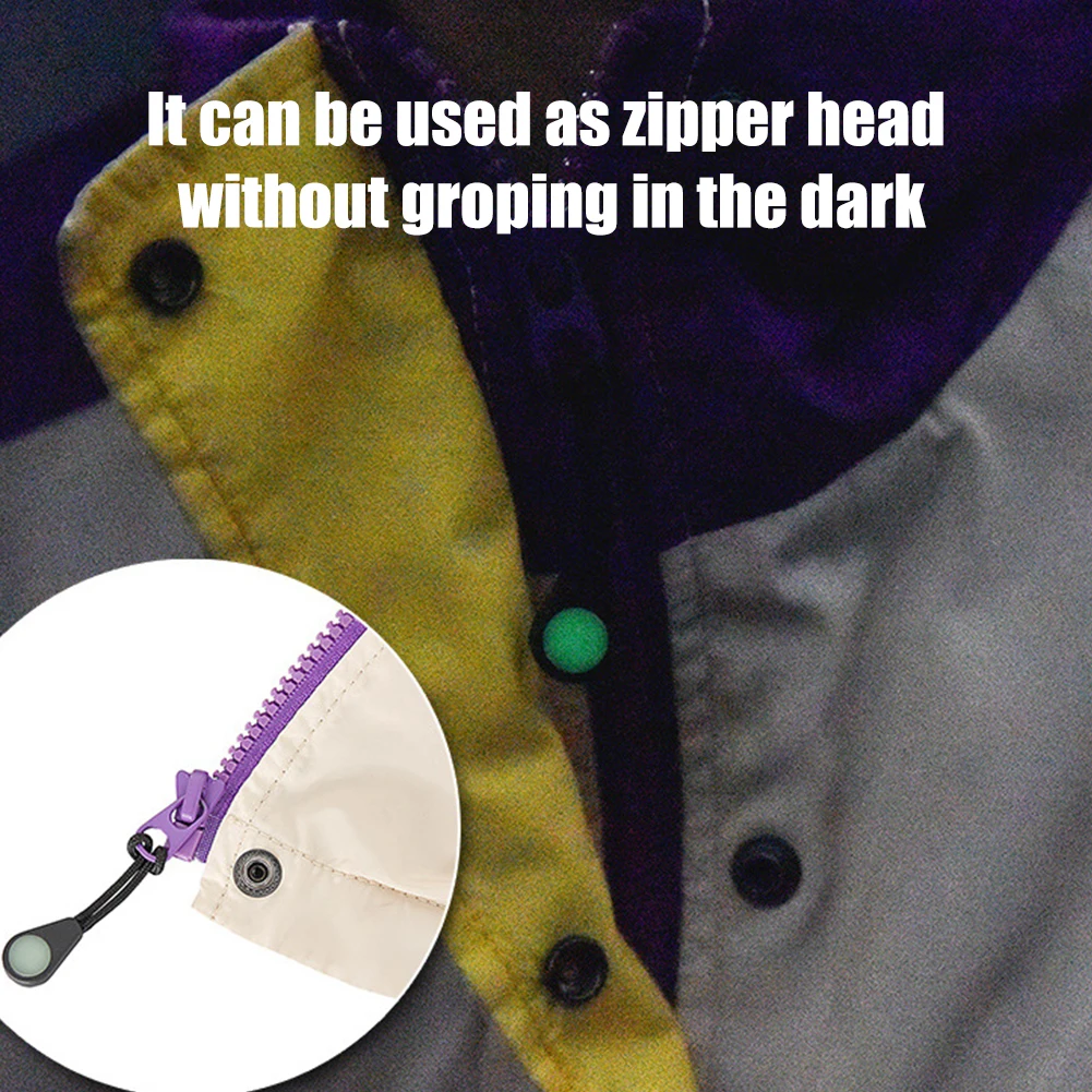 10/20 шт. светящийся в темноте на молнии Пеший Туризм рюкзак застежка молния куртка