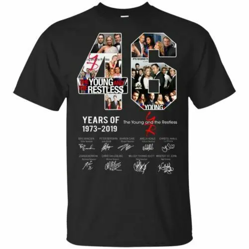 46 лет молодых и беспокойных 1973-2019 фирменная футболка |