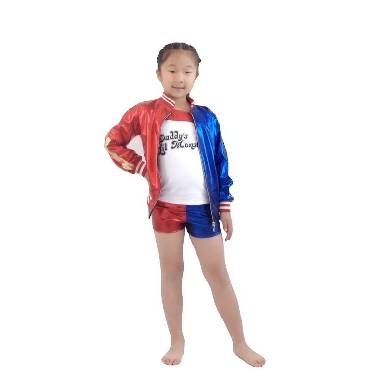 Костюмы для косплея Куинна Харли монстра самоубийц футболка пальто куртка брюки