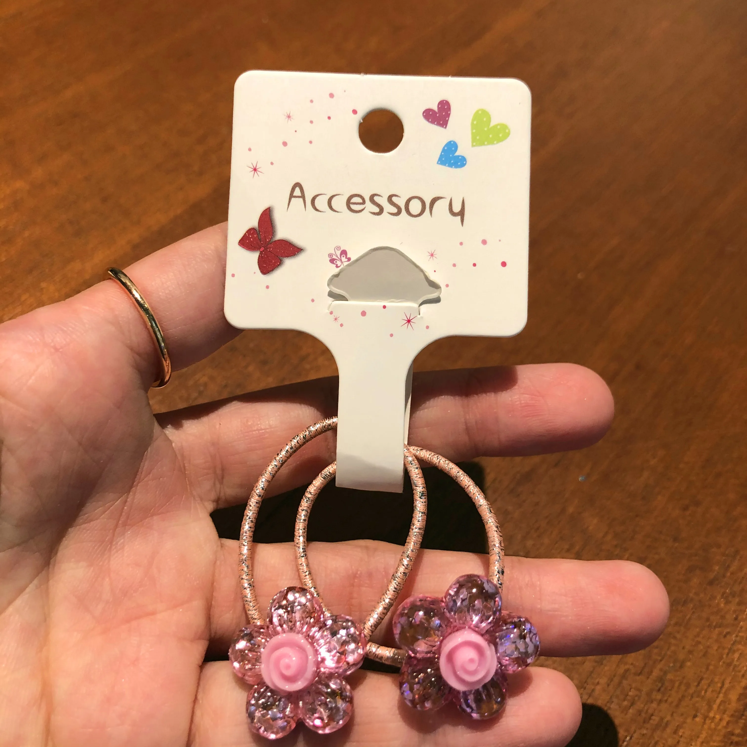 2 шт./компл. фиолетовые резинки для волос с мультяшными растениями блестящие