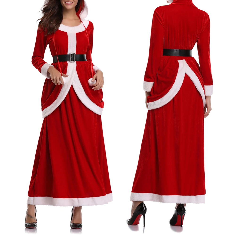 2019 Новый стиль Модное рождественское платье с длинными рукавами Рождественская