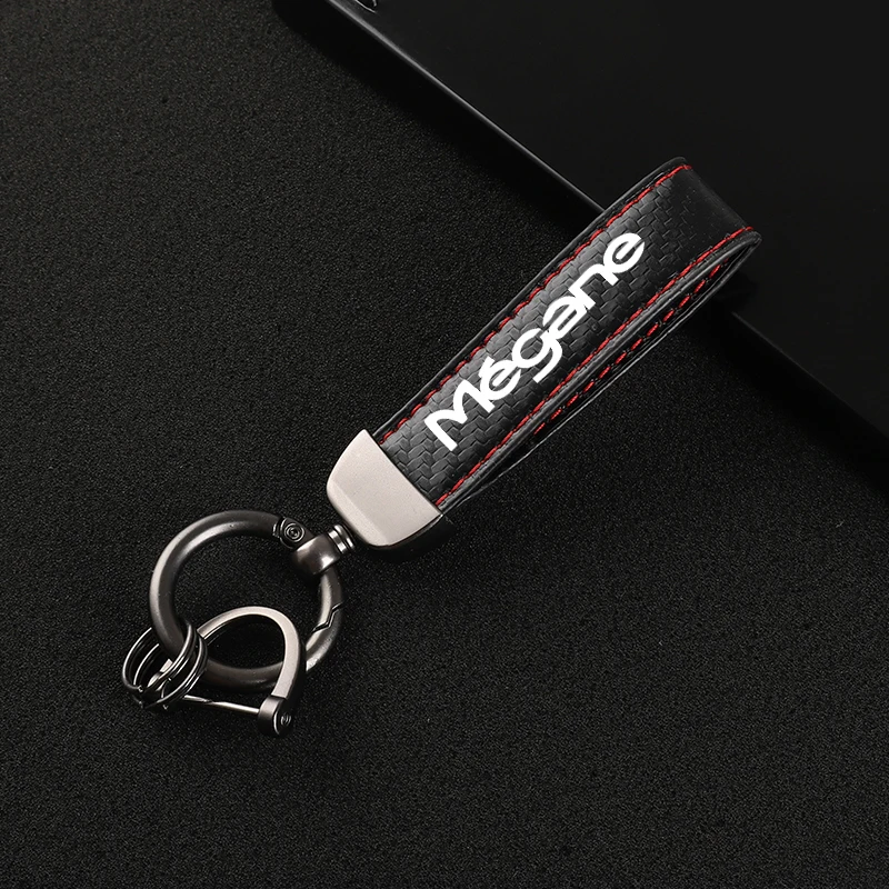 Кожаный Автомобильный Брелок с поворотом на 360 градусов кольца для ключей в форме