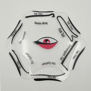 Трафареты 6 в 1, шаблон для подводки глаз, дымчатый направляющий макияж, подводка для глаз кошачий глаз, быстрый инструмент, горячая Распродажа, новинка