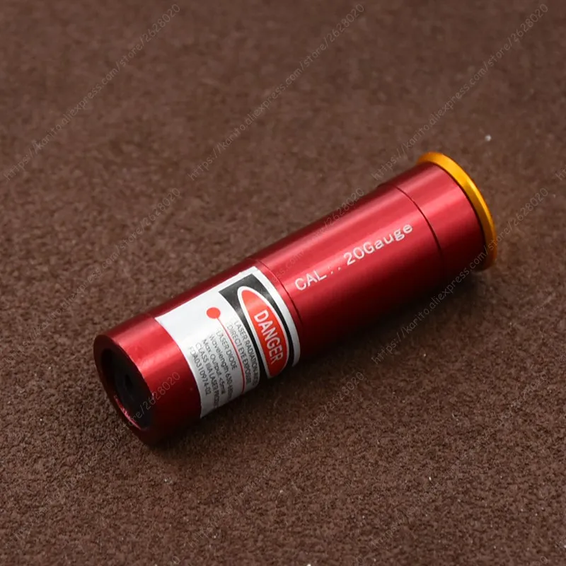 

Aluminum Red Dot Laser Boresight CAL Cartridg Bore Sight for 20 G Gauge Shotung M2747