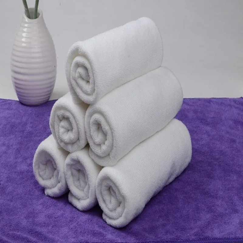 

10pcs/lot 30x60 cm Soft Towel Face Portable White Home Hotel Bath Washcloths Hand Towel