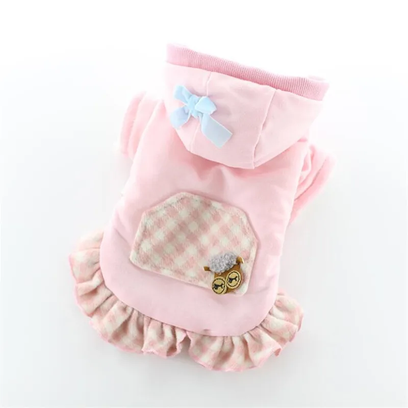 

Одежда для домашних питомцев, зимнее платье, пальто, Парные толстовки, костюм для щенков, маленьких собак, костюм для кошек, Йорков, Бишон, пу...