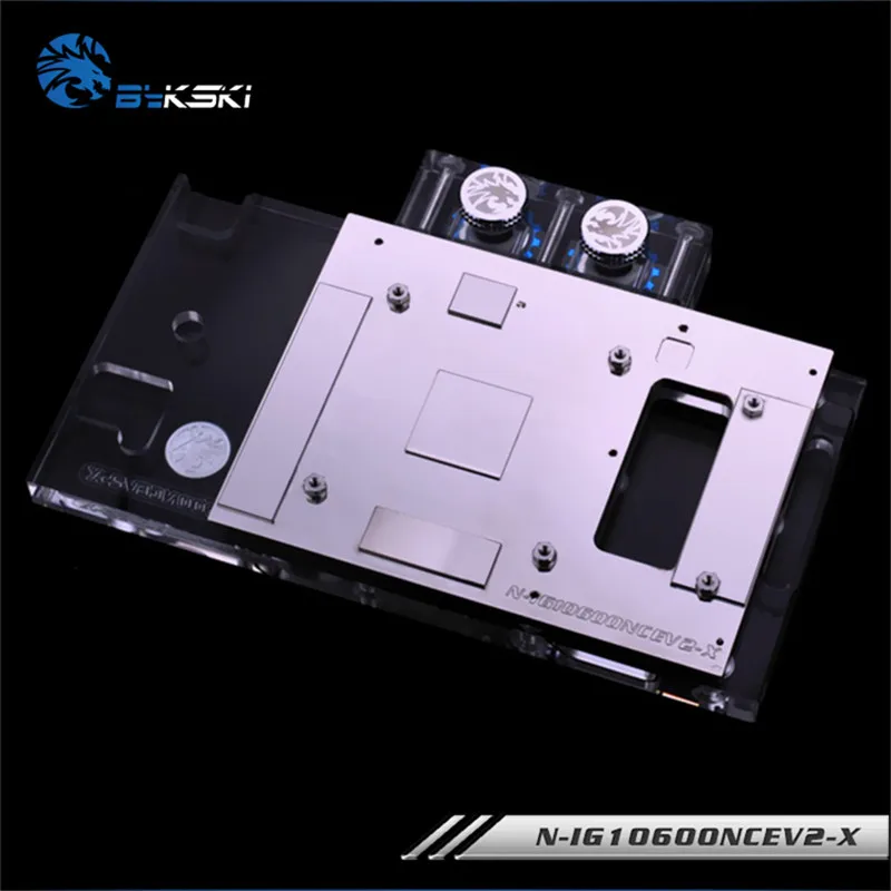 Bykski полный охват GPU водный блок для красочной чистой пластины GTX1060 видеокарта N