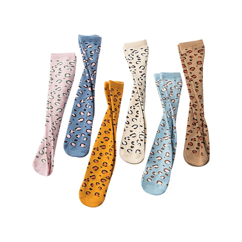 Детские леопардовые носки для девочек 6 цветов|Носки| |