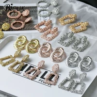 fashion large statement drop earrings geometric gold metal jewelry women dangle hanging fashion 2020 modern earrings earings
