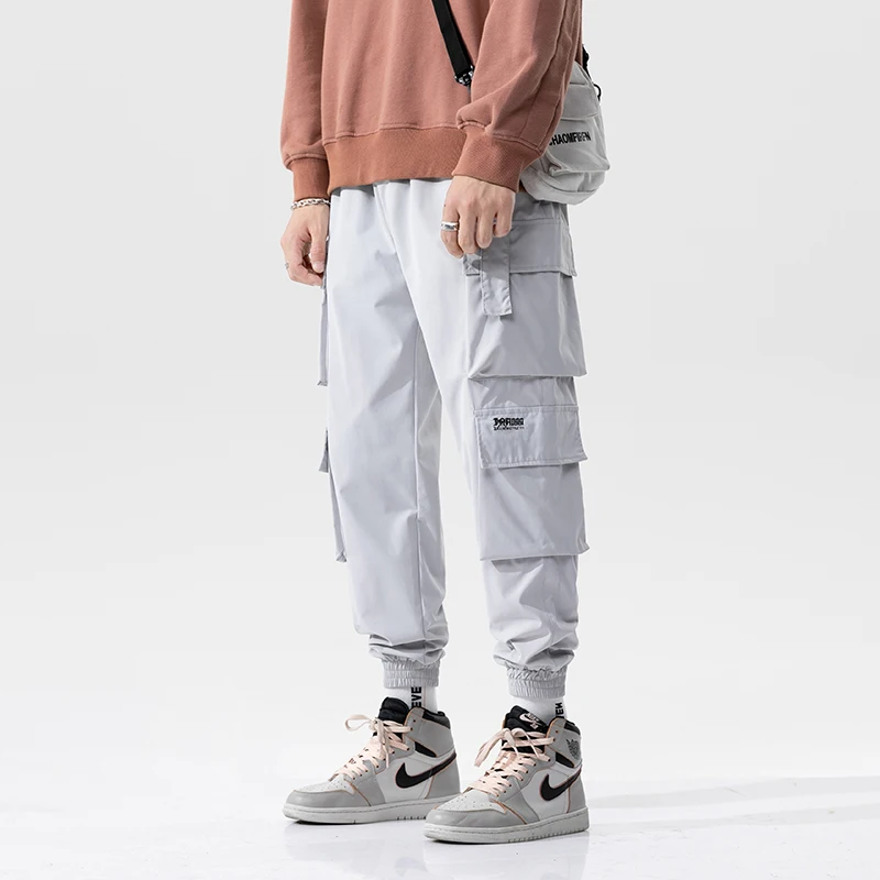 

2022 New Autumn Men Hip Hop Harem Pants Male Trousers Pockets Streetwear Joggers Sweatpants Hombre Dropshipping