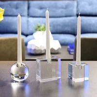 creative crystal glass candle holder romantic candlelight dinner props wedding centerpieces coffee table home decoration