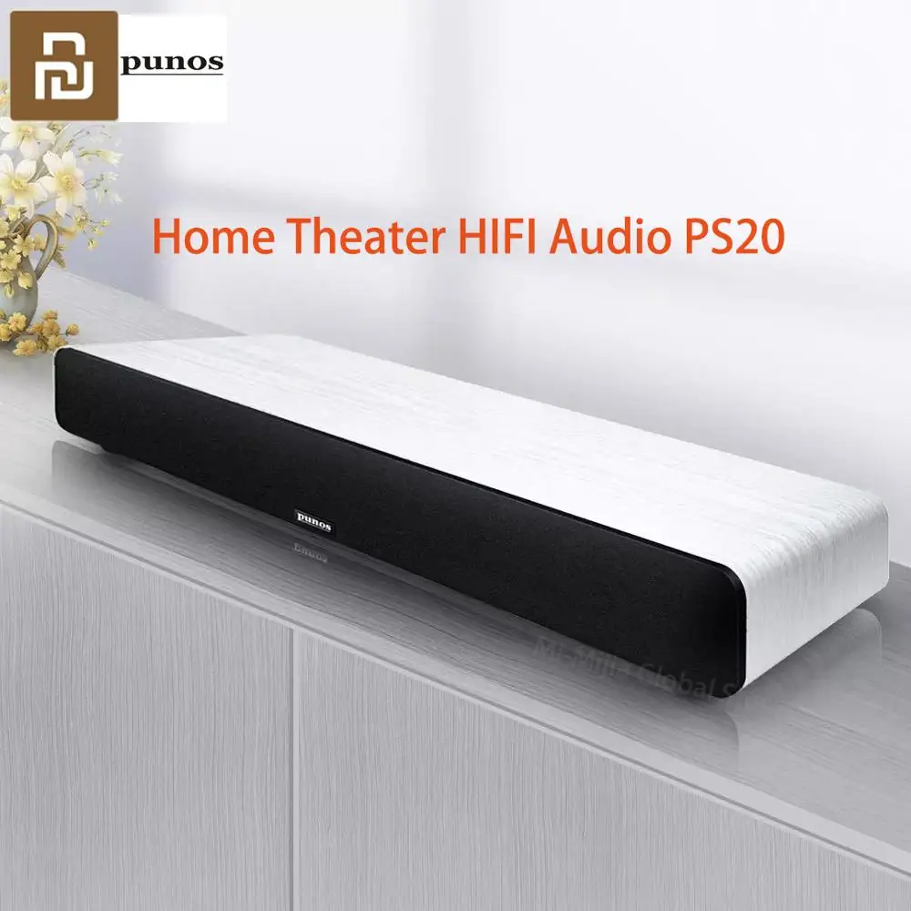 Youpin Punos PS 20 домашний кинотеатр HIFI аудио 2 каналов BLE 5 0 ТВ проектор Echo настенный