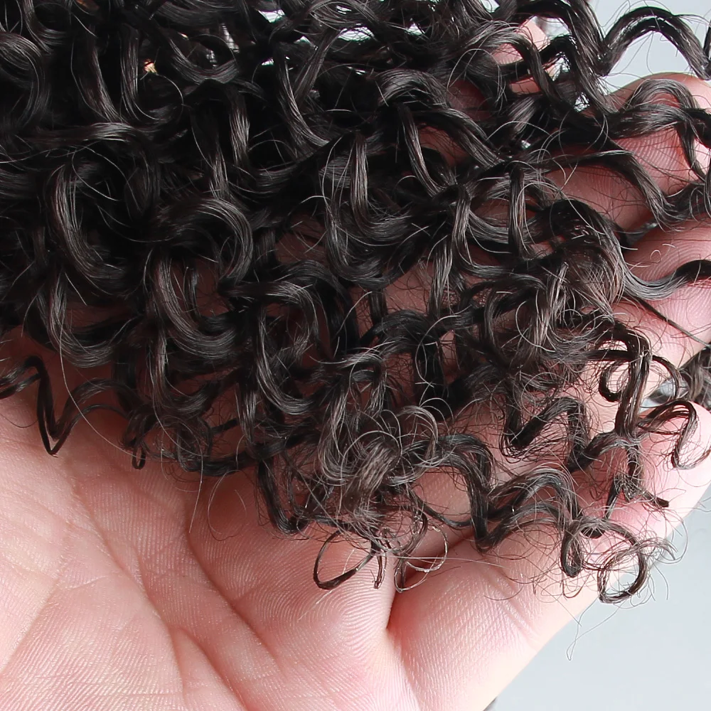 Современная королева афро кудрявый конский хвост Афро американский короткий