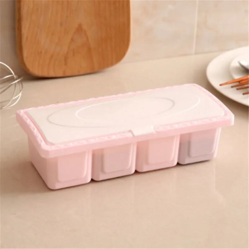 Eco friendly пластмассовые для приправ банку кухонная коробочка пшеницы перец банки