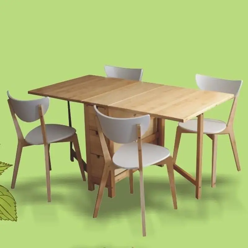 

Piknik Masa Sandalye Dinning Set De Jantar Escrivaninha Yemek Masasi Retro Wooden Folding Bureau Desk Mesa Comedor Dining Table