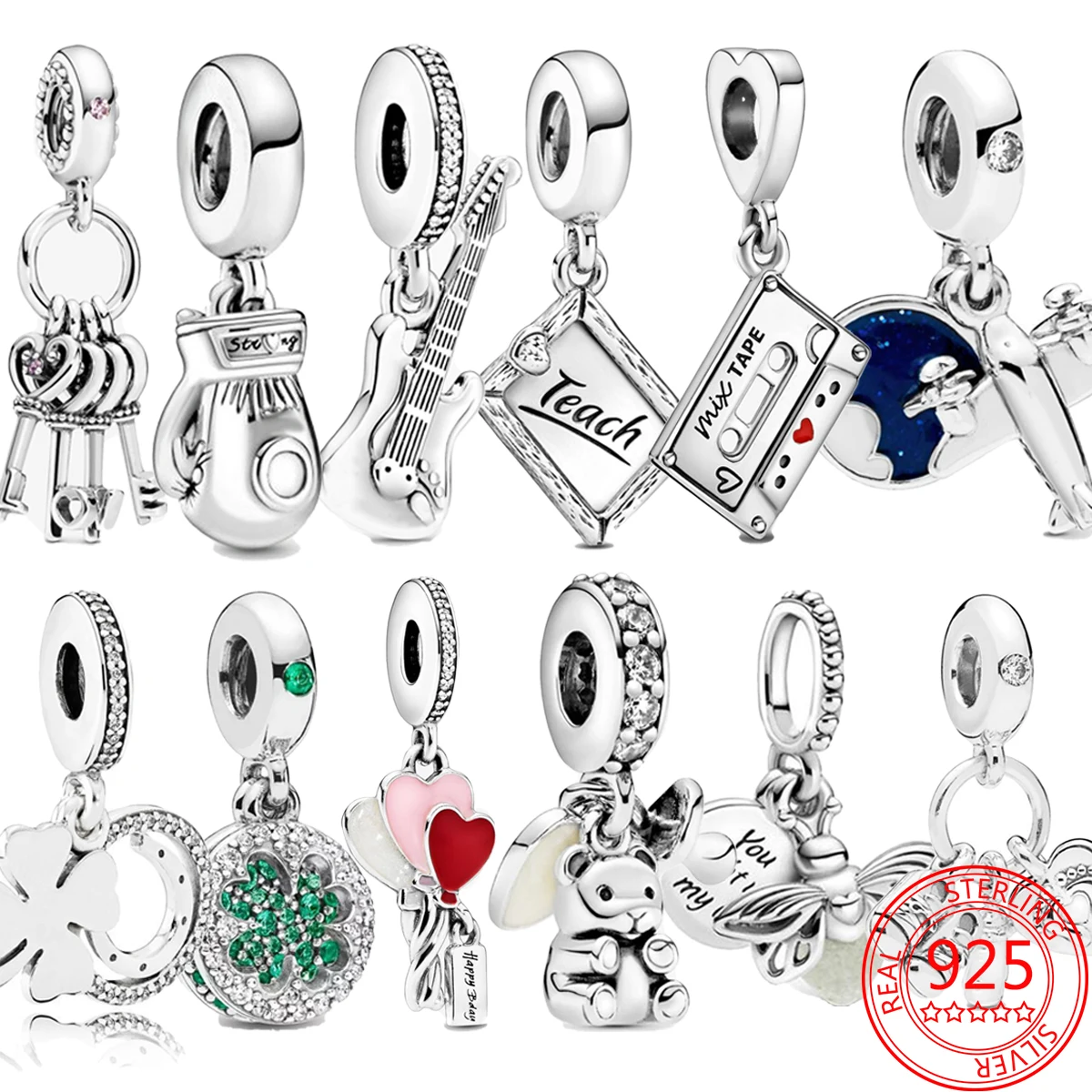 Новинка Женский изысканный подарок с подвесками в виде серебряных ключей от