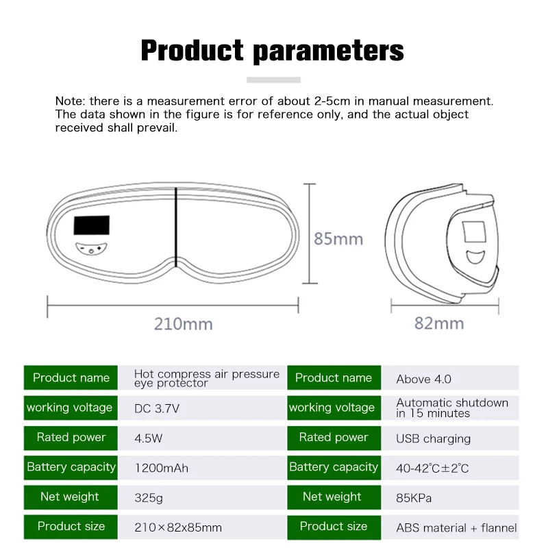 

Smart Electric Vibration Eye Massager Air Compression Heated Massage For Tired Eyes Dark Circles Remove Massage Relaxation
