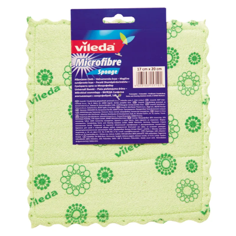 Салфетка впитывающая с микрофиброй &quotVileda&quot неупакованная|Чистящие салфетки| |