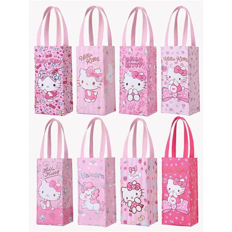 

Kawaii Мультфильм My Melody Cinnamoroll портативная бутылка для воды сумка кожаный водонепроницаемый Зонт чашка для воды сумка для хранения подарок