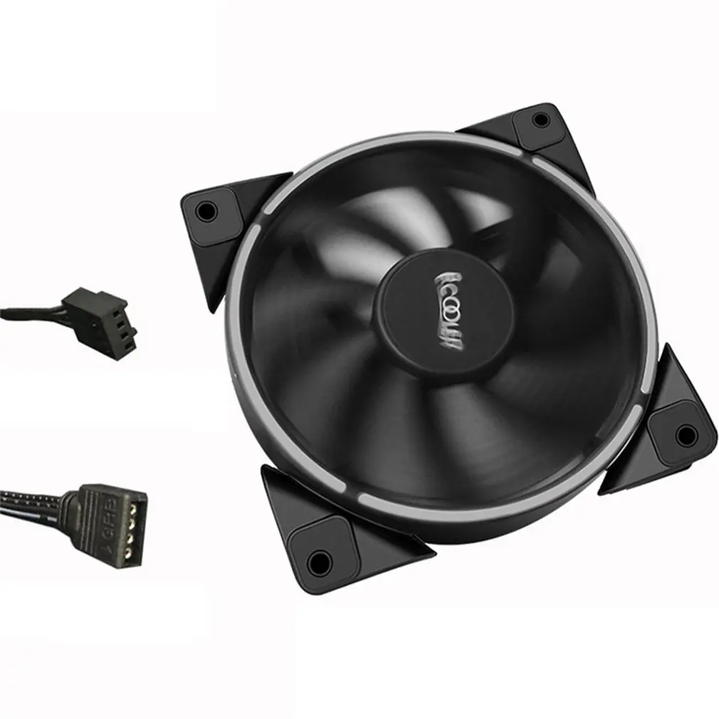 PCCOOLER 12 см RGB светодиодный светильник охлаждающий вентилятор для ПК умный