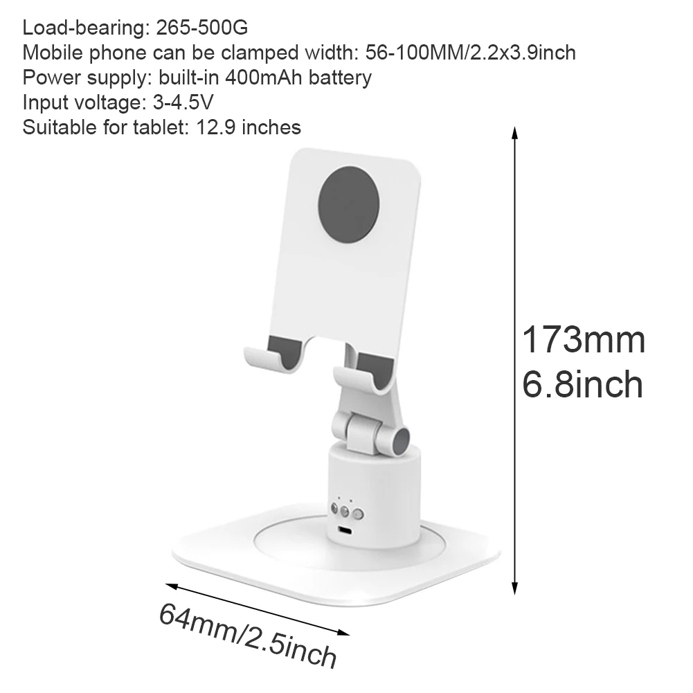 

Alloy Adjustable Holder Face Tracking Easy Use Video Recording Tablet For Vlog Smartphone Gimbal Stablizer 360 Degree Rotation
