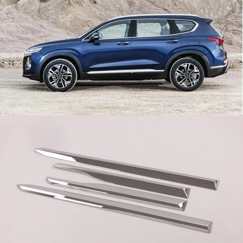 Боковая крышка из АБС хрома для отделки кузова аксессуары Hyundai Santa fe Santafe 2019