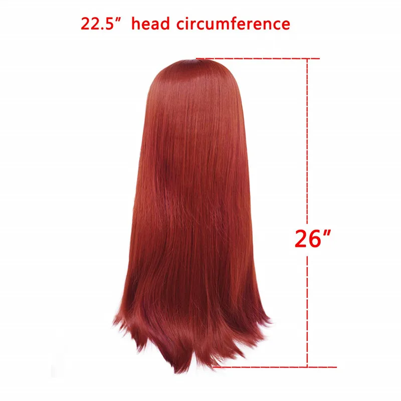 Ebingoo Hair cap+ белый высокотемпературное волокно Peruca Perruque натуральный прямой длинный синтетический парик с челкой для женщин