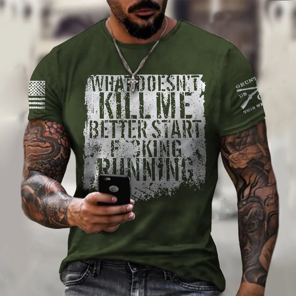 

Popular fashion t shirt for men Oversize Casual sports outing shirts Men's summer round neck tshirt tops