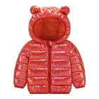 Модная детская куртка, новая осенне-зимняя пуховая куртка с хлопковой подкладкой для мальчиков и девочек, яркая Детская куртка, Одежда для младенцев