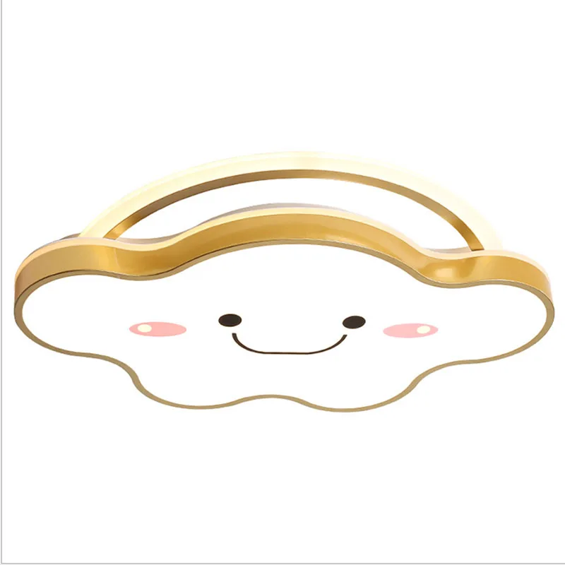 

New Modern Gold Blue Pink Cloud LED Ceiling Light for Bedroom Living Dining Baby's Toy Room Nursery Aisle Indoor Light Fixture