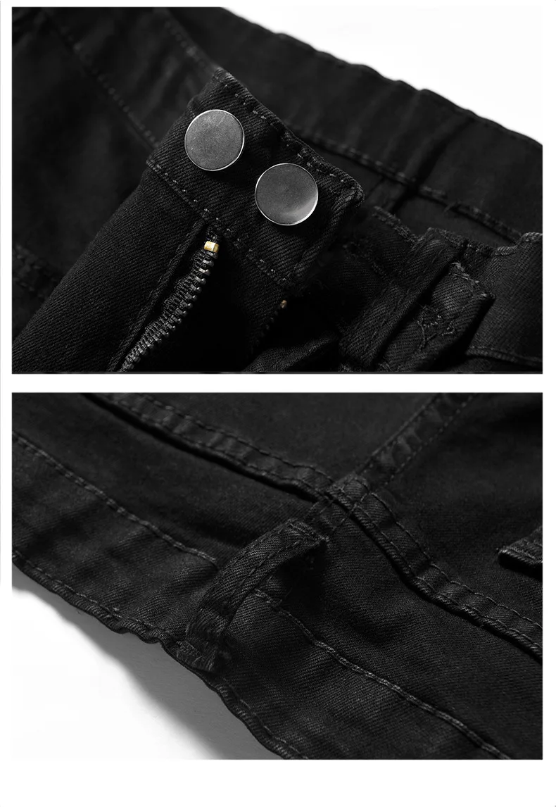 

Women's Black Blue Jeans Casual Slim Denim Pants