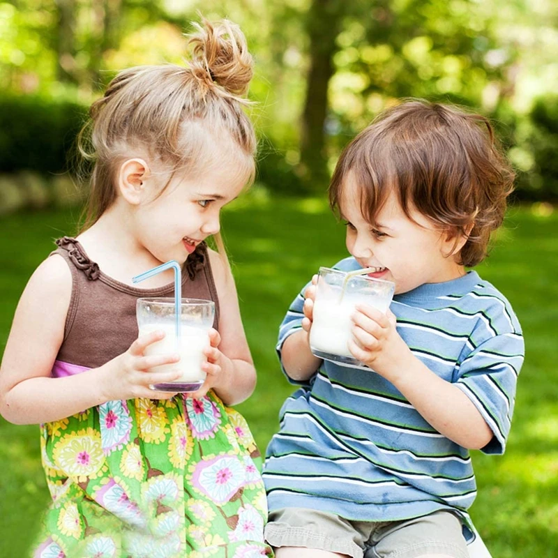 Соломинки разноцветные в полоску для вечерние 300 шт. 8 дюймов|Соломинки питья| |