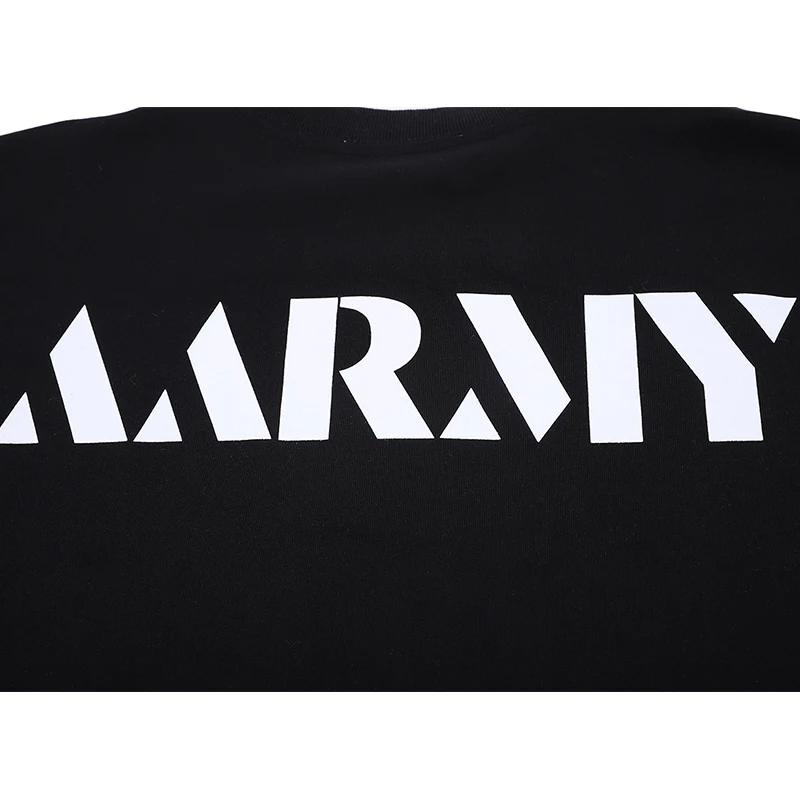 

Men's Casual Cotton Long Sleeve FOG Black Base Simple Design Comfortable Feeling Top