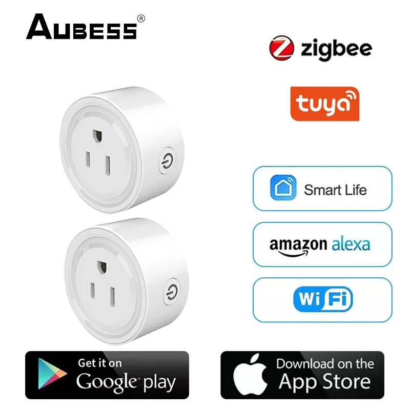 

Смарт-розетка AUBESS Tuya Zigbee, 10 А, 90-250 В