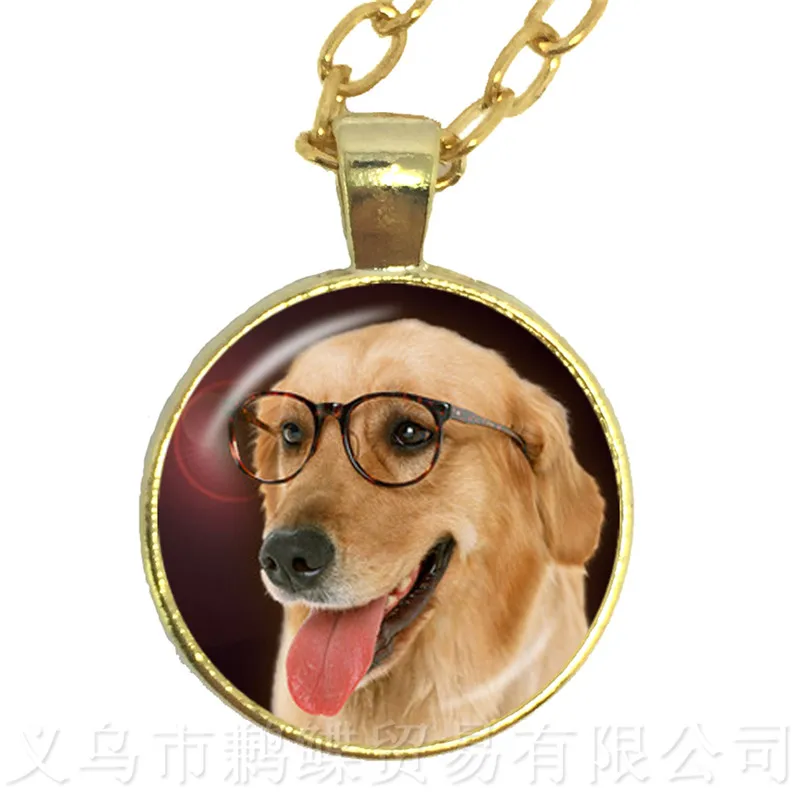Ожерелье Keep Clam And Lover Dogs 25 мм круглый стеклянный кабошон купол Животное ручной