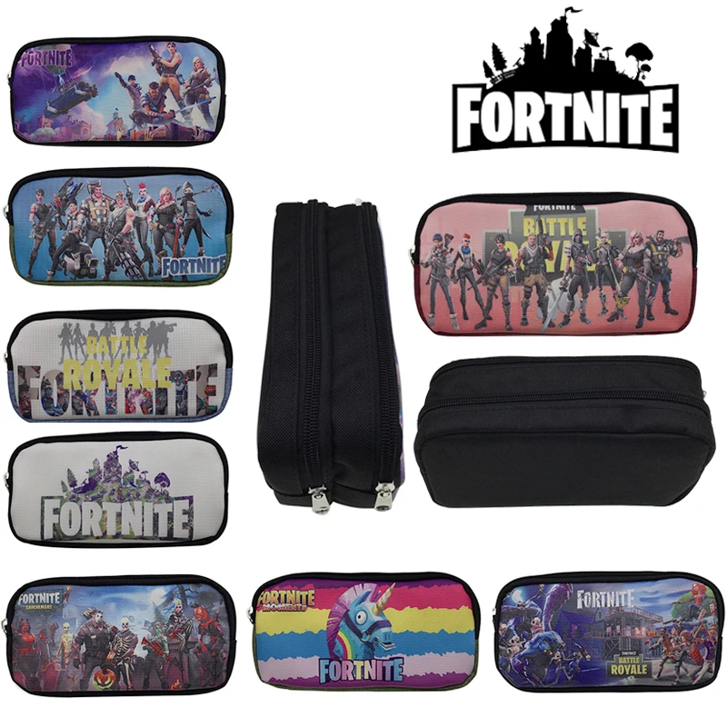 Чехол для карандашей детей и студентов Fortnites льняной кожаный чехол ручек