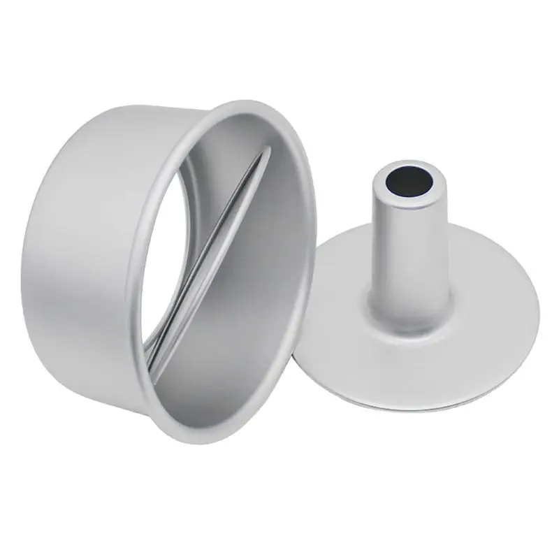 Круглая шифоновая форма для торта 6 дюймов 8 из алюминиевого сплава съемное дно