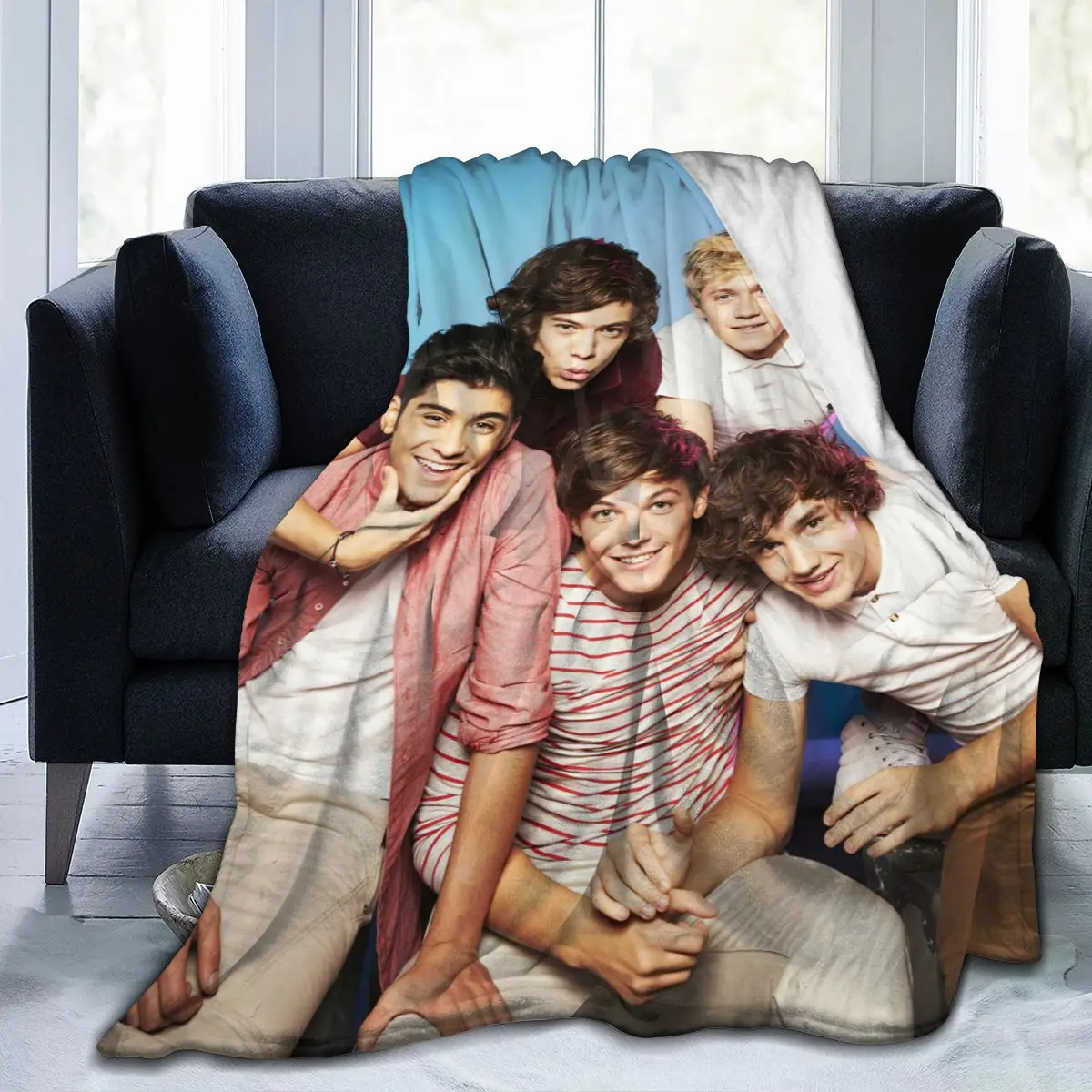 Одеяло с 3D принтом одностороннее фланцевое одеяло мягкое рисунком из