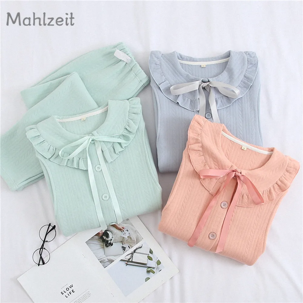 2019 Лето Осень Одежда для беременных кормящих женщин 100% хлопок пижамы Кимоно