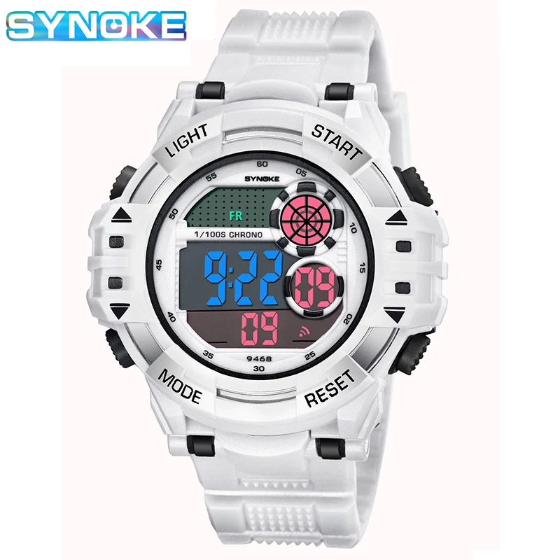 

SYNOKE Men's Watches Fashion Waterproof Sports Watch Luminous LED Dial Digital Watches Alarm Male Watch Reloj Hombre Watch Men