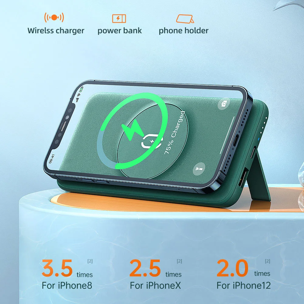 

15W Magnetic Wireless Charging Mobile Power Supply New Model Suitable For iphone12pro 12mini 12pro Max Fast Wireless Charger